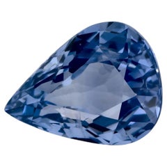 2.10 carati di zaffiro blu a forma di pera sciolto