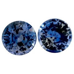 2.10 Ct Blue Sapphire Round Loose Gemstone