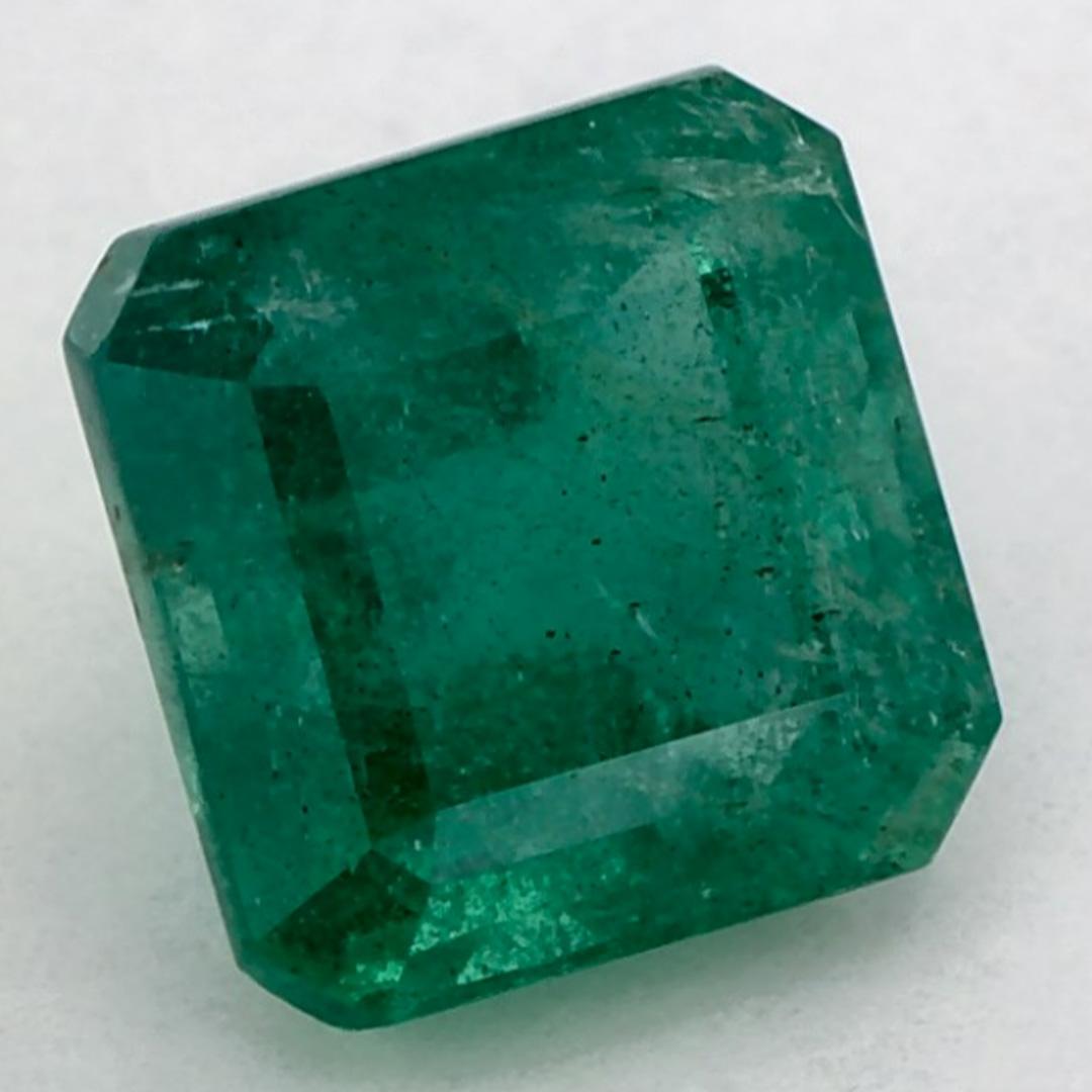 Octagon Cut 2.10 Ct Emerald Octagon Loose Gemstone For Sale