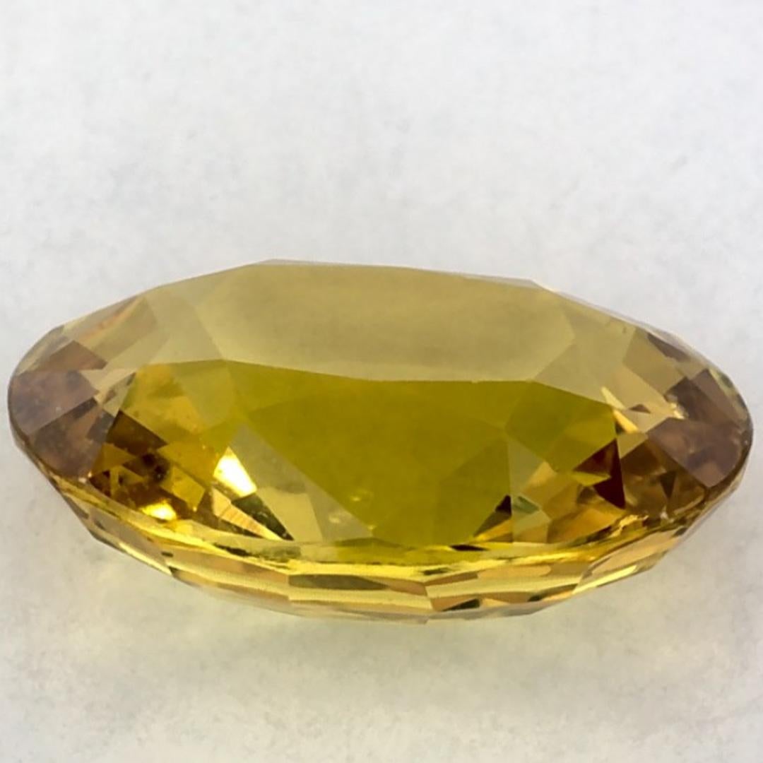 2.10 carati di zaffiro giallo ovale sfuso In condizioni Nuovo in vendita a Fort Lee, NJ
