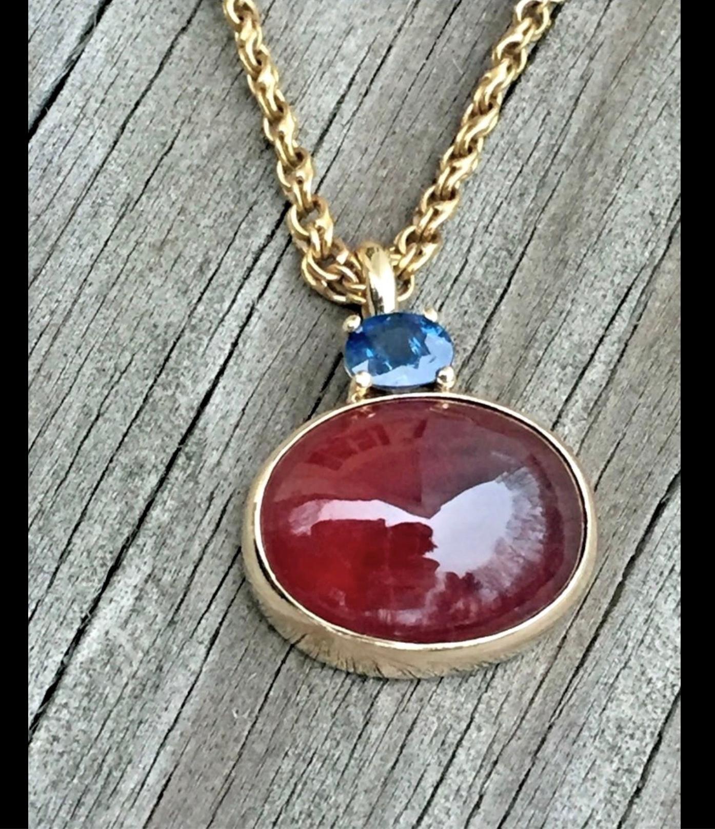 Victorian Red and Blue Sapphire 