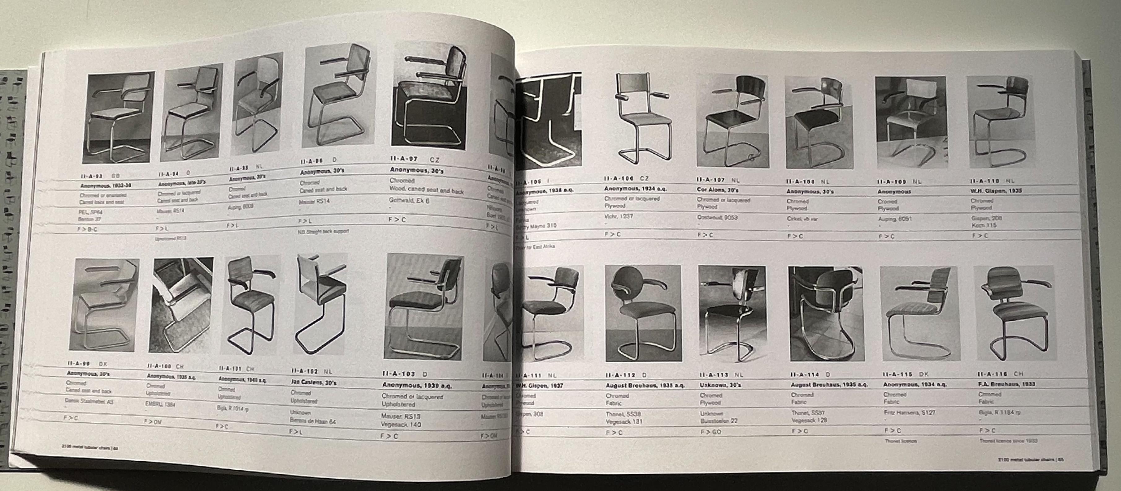 Dutch 2100 Metal Tubular Chairs: a Typology For Sale
