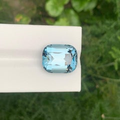 21.05 Carat Natural Loose London Blue Topaz Stone Cushion Cut African Gemstone