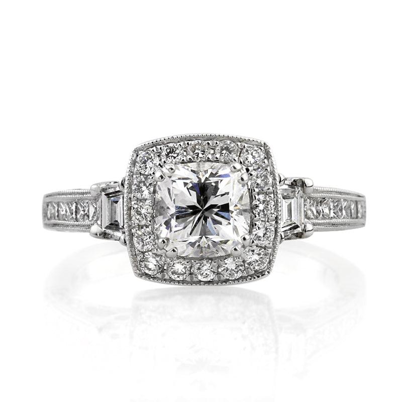 2.10ct Cushion Brilliant Diamond Engagement Ring For Sale