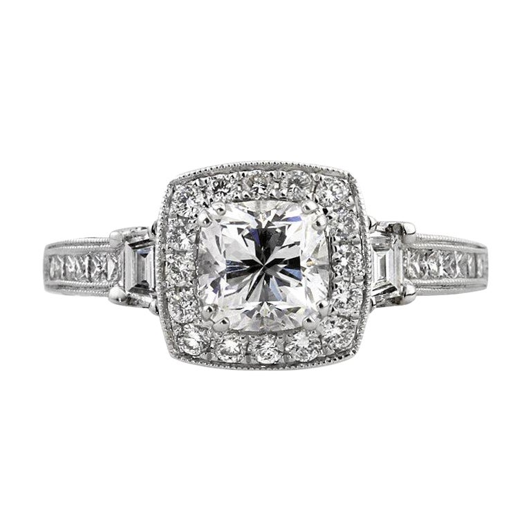 2.10ct Cushion Brilliant Diamond Engagement Ring