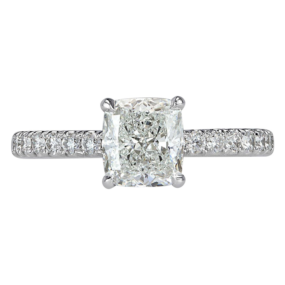 2.10ct Cushion Cut Diamond Engagement Ring