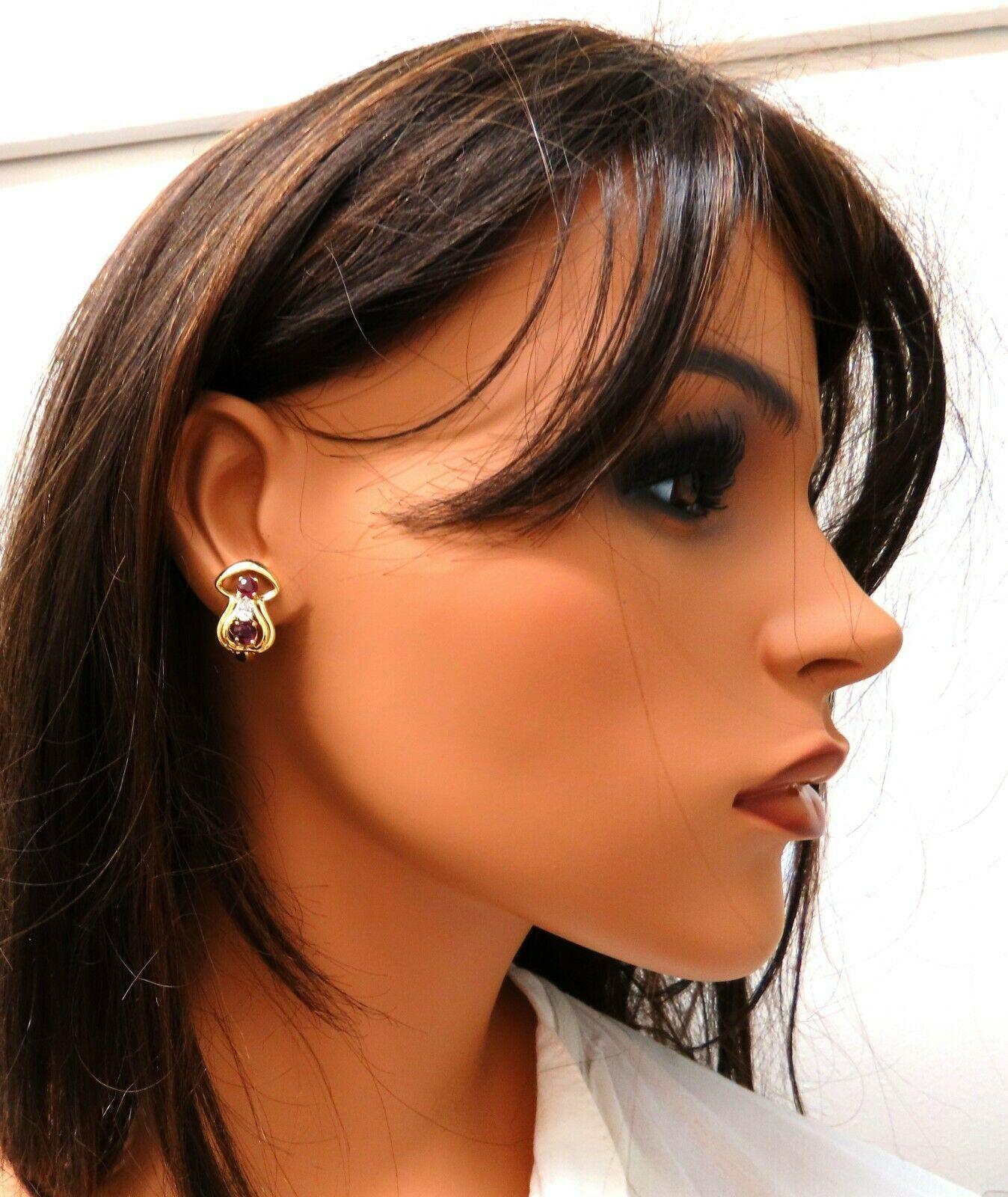 mushroom clip on earrings