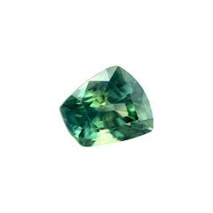 2.10ct Natural Sapphire Vivid Blue Green Australian Fancy Cut Gem 7.4x6.6mm Vs