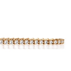 Bracciale tennis con diamanti rotondi taglio brillante da 2.10 ct.