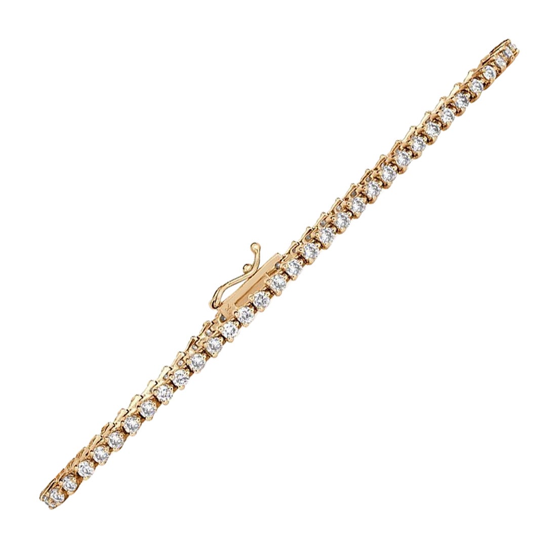 2.10ct Round Brilliant Cut Diamond Tennis Bracelet