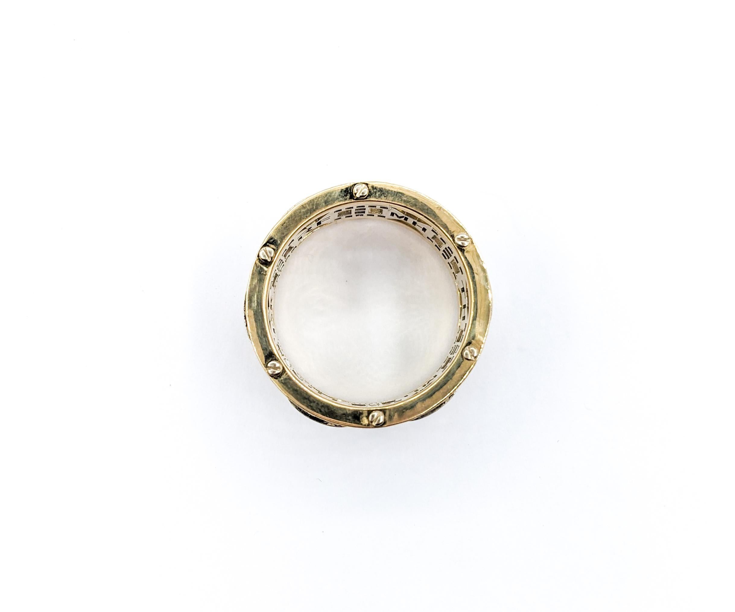 Rockford Ring mit 2,10 Karat Diamant aus zweifarbigem Gold im Zustand „Hervorragend“ im Angebot in Bloomington, MN