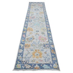 Tappeto orientale Gainsboro Grigio Tinture Naturali Angora Oushak Runner 2'10 "x12'