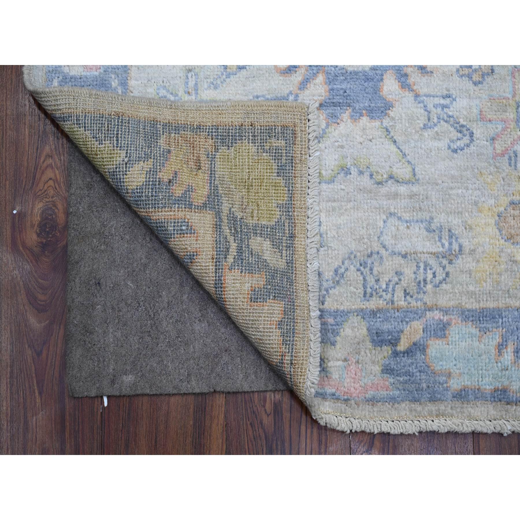 This is a truly genuine one-of-a-kind Angora Oushak, Hand Knotted, Pure Wool, Oriental Rug. It has been Knotted for months and months in the centuries-old weaving craftsmanship techniques by expert artisans.
Primary materials: Wool
Latex: No Pile