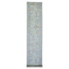 2'10 "x16' Beige Colore afgano Angora Oushak Lana annodato a mano Oriental Rugs