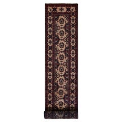 2'10 "x18'10" Zinnoberrot Afghan Khamyab Glänzende Wolle Handgeknüpft XL Läufer Teppich