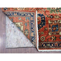 2'10 "x18'2" Rot Nordwest Persisch All Over Design Handgeknüpft Wolle Läufer Teppich