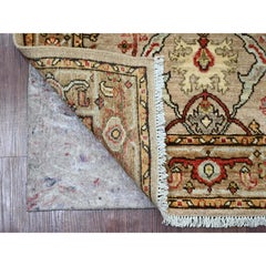 2'10"x5'10" Brown Peshawar with Bijar Garus Design Hand Knotted Wool Runner Rug