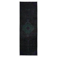 2'10"x9' Red Overdyed Vintage Persian Bakhtiar Hand Knotted Wool Runner Rug