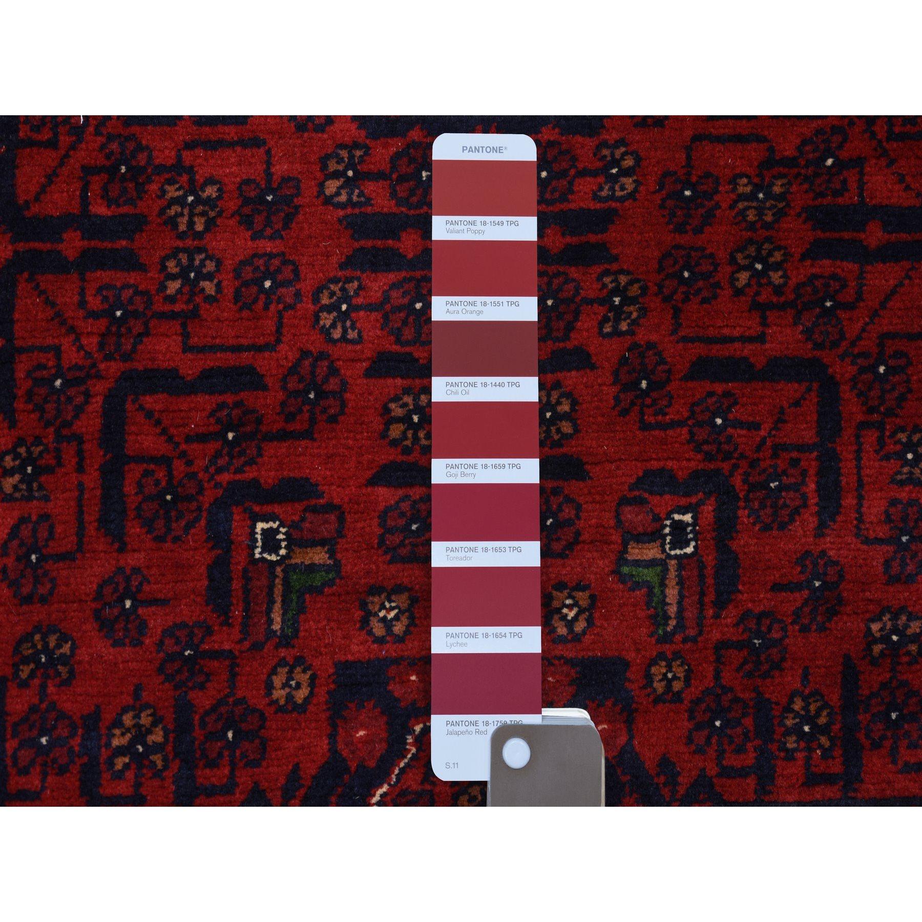 Tribale Tappeto Runner in lana afgana Knots Rugs 2'10 