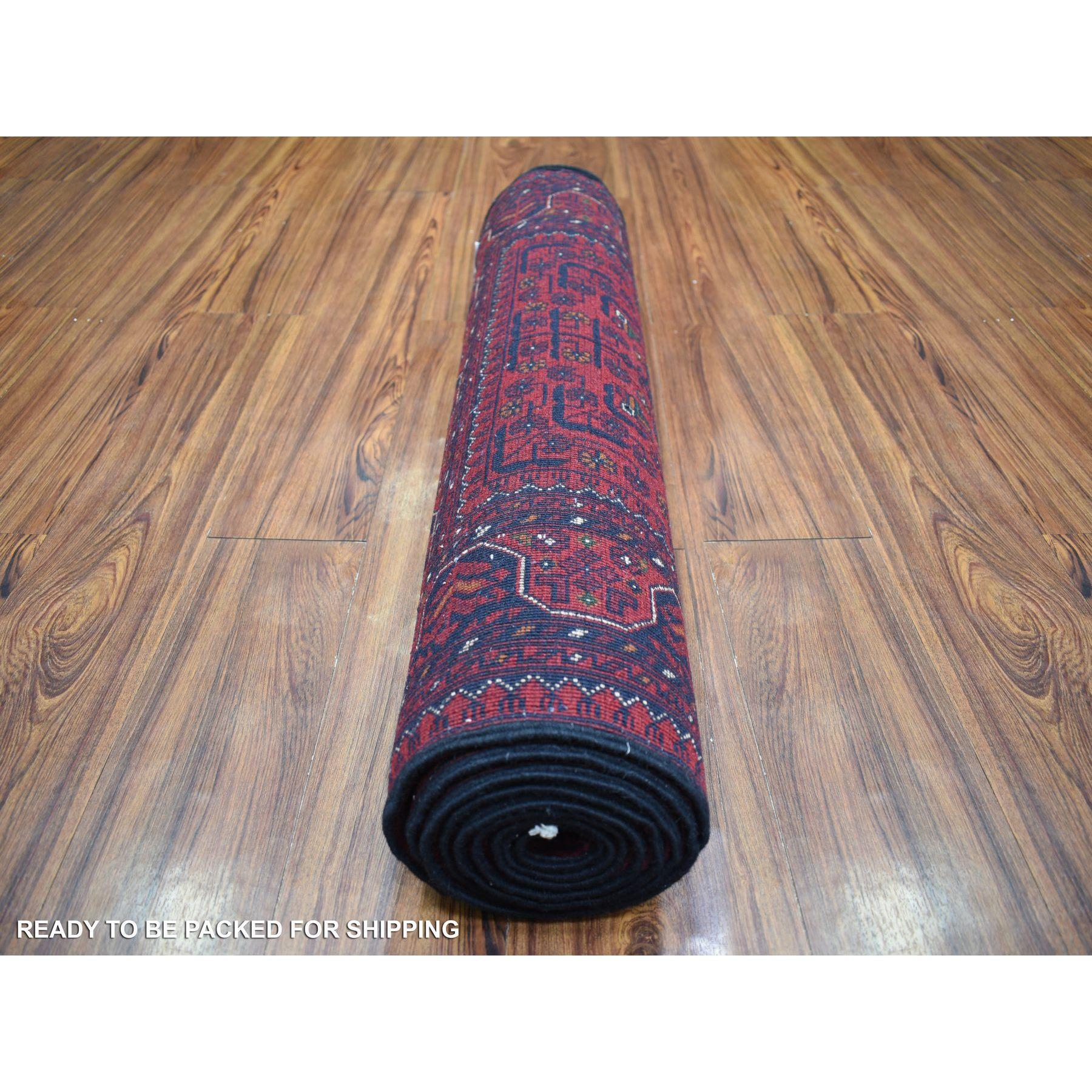 Afghano Tappeto Runner in lana afgana Knots Rugs 2'10 