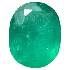 2,11 Karat 10x8 Medium Bluish Green Kolumbianischer Smaragd - Ovalschliff Mai Edelstein