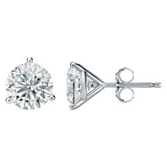 2.11 Carat Diamond Stud Earrings