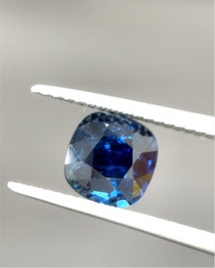 2.11 Carat Gubelin Certified Burma No Heat Blue Sapphire