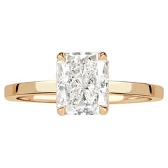 2,11 Karat Diamantring Brillant Weiß 14K Weißgold Moderner Adel