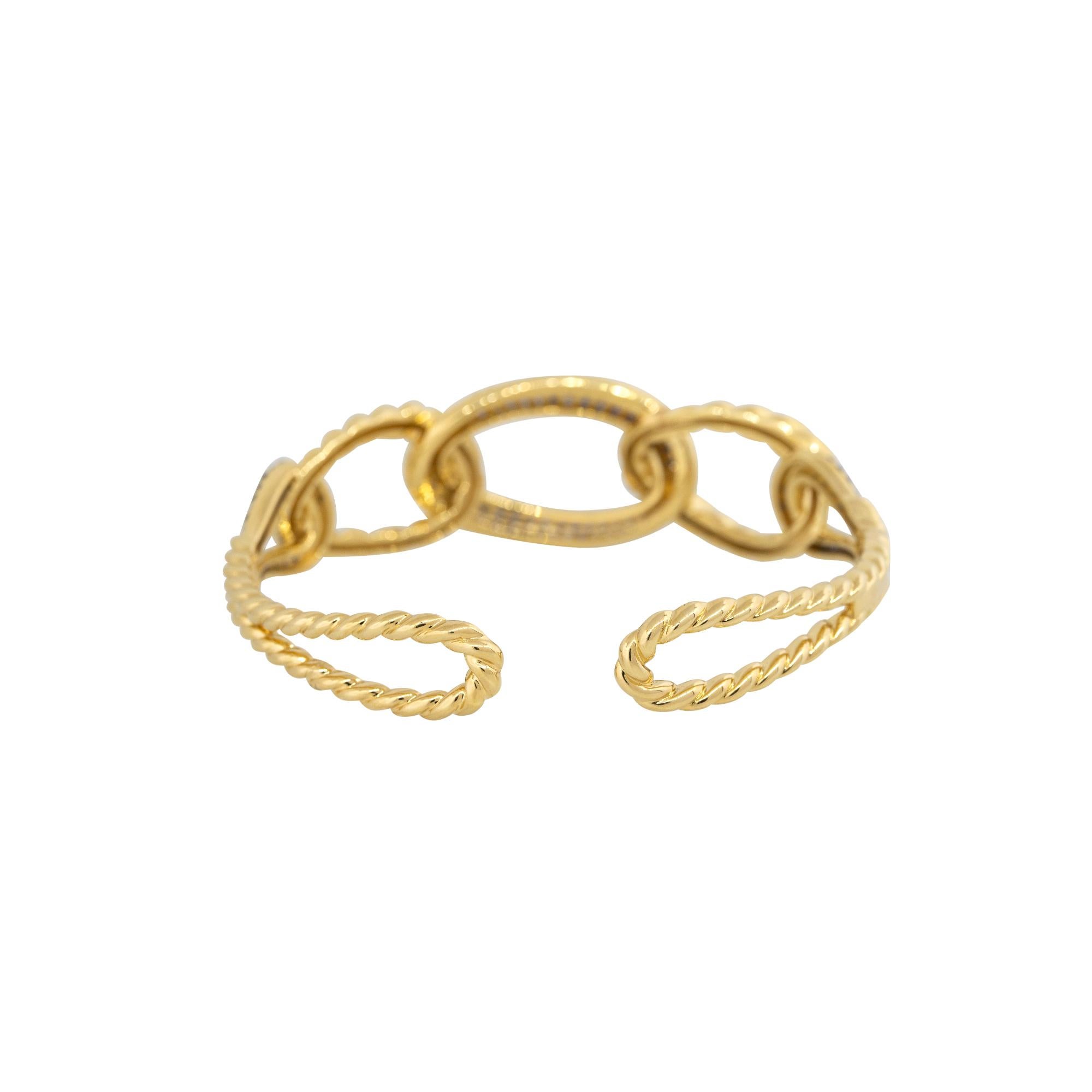 Bracelet à maillons en or 18 carats avec saphirs de 2,11 carats et diamants de 0,27 carat Pour femmes en vente