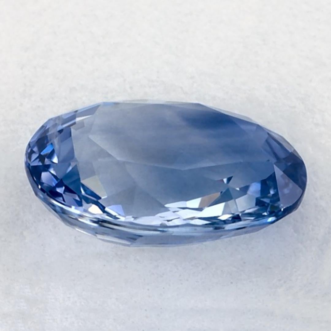 2.11 Ct Blue Sapphire Oval Loose Gemstone In New Condition For Sale In Fort Lee, NJ
