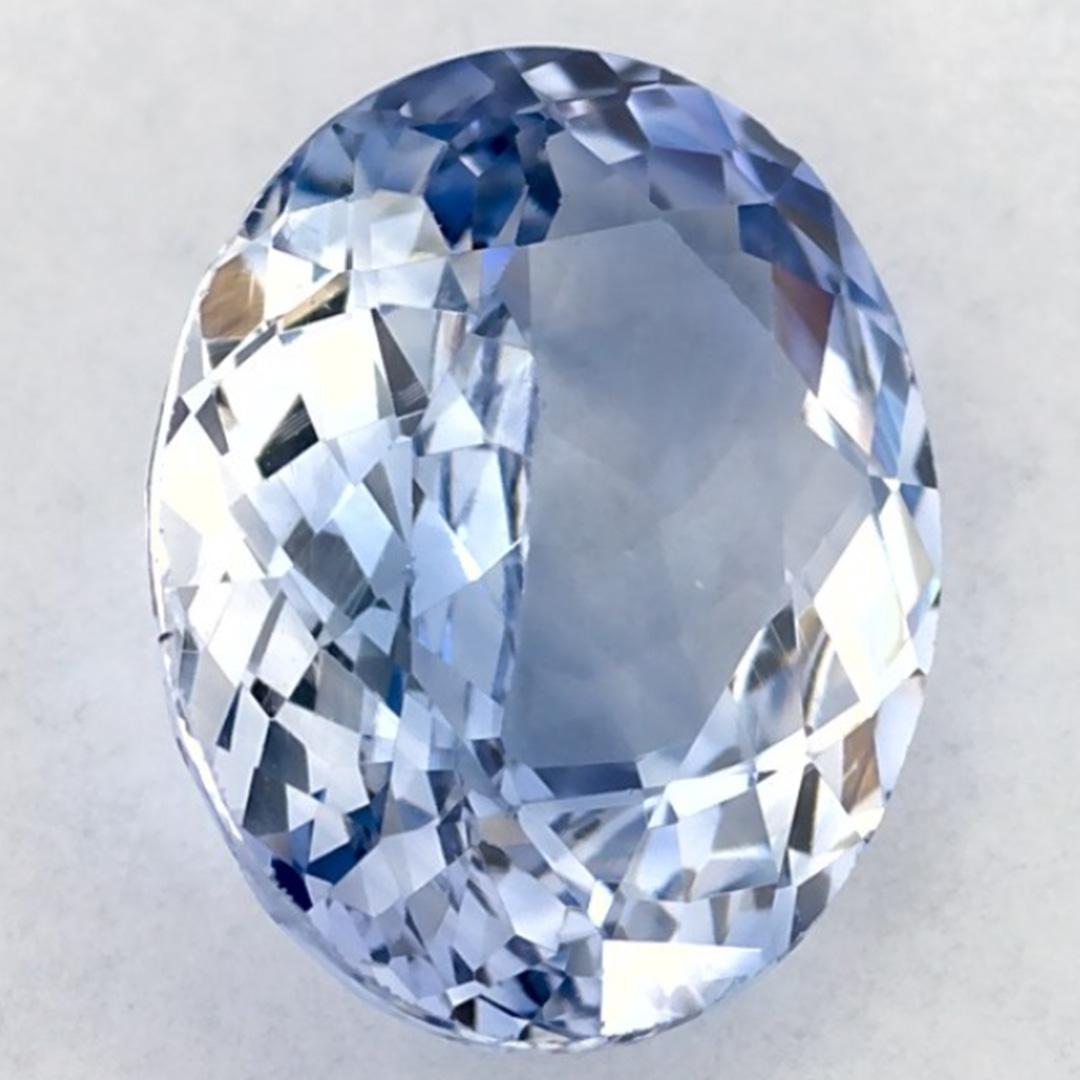 2.11 carati di zaffiro blu ovale sfuso in vendita 2