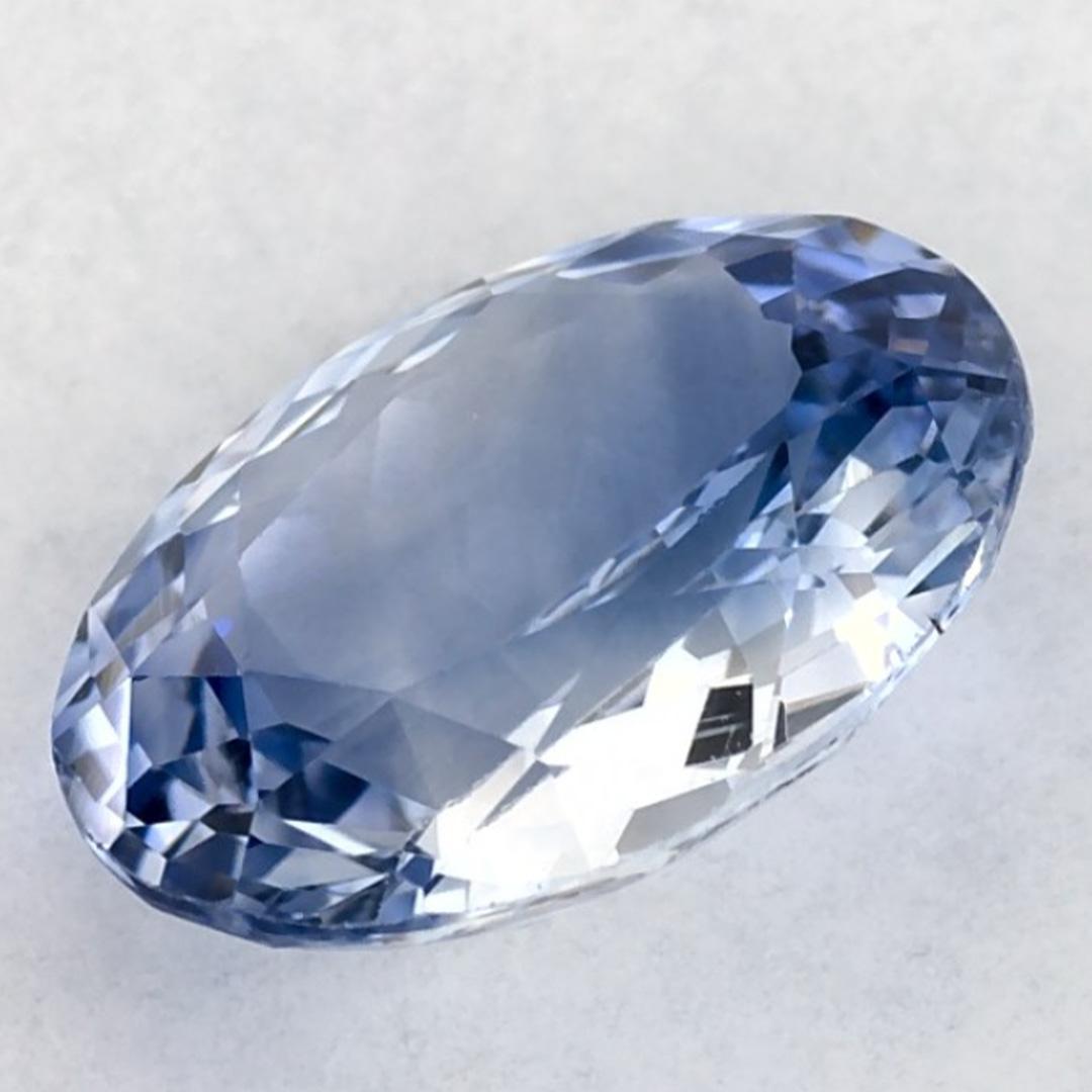 2.11 carati di zaffiro blu ovale sfuso in vendita 3
