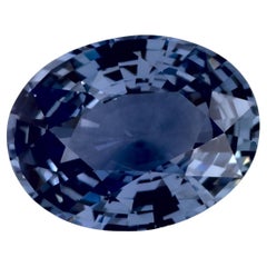 2.11 Karat Blauer Saphir Oval Loser Edelstein