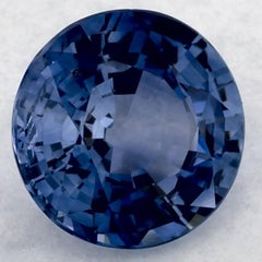 2.11 Ct Blue Sapphire Round Loose Gemstone