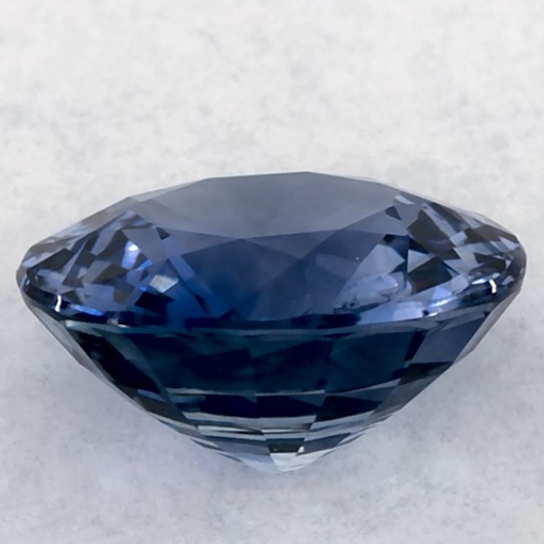 2.11 Ct Blue Sapphire Round Loose Gemstone (pierre précieuse en vrac) Neuf - En vente à Fort Lee, NJ