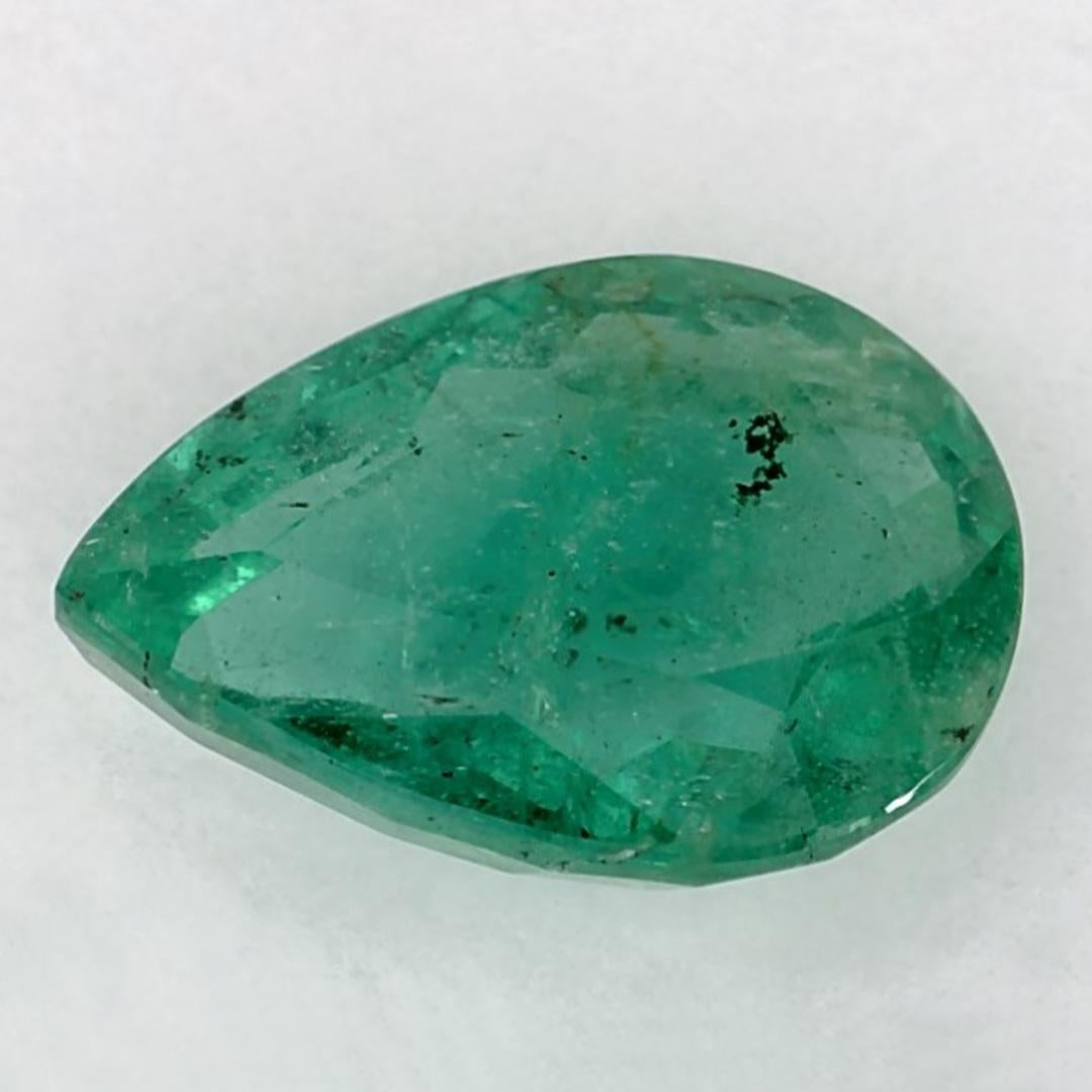 Taille poire 2.11 Ct Emerald Pear Loose Gemstone (pierre précieuse en vrac)