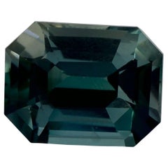 2.11 Ct Green Sapphire Octagon Cut Loose Gemstone