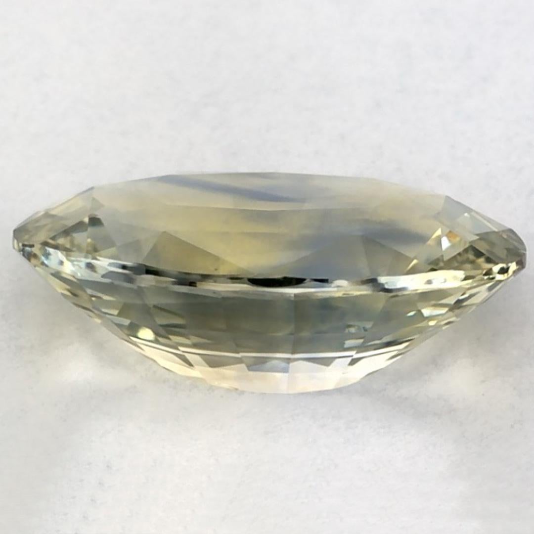 2.11 Ct Green Sapphire Oval Loose Gemstone (Saphir vert ovale en vrac) Neuf - En vente à Fort Lee, NJ