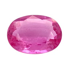 2.11 Carat Pink Sapphire Oval, Unset Loose Gemstone, GIA Certified