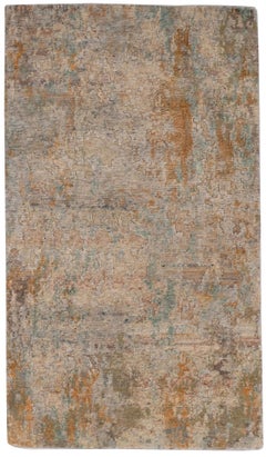 2'11" x 5' Rita Hand-Knotted Wool & Bamboo Silk Rug – Modern Abstract Luxury