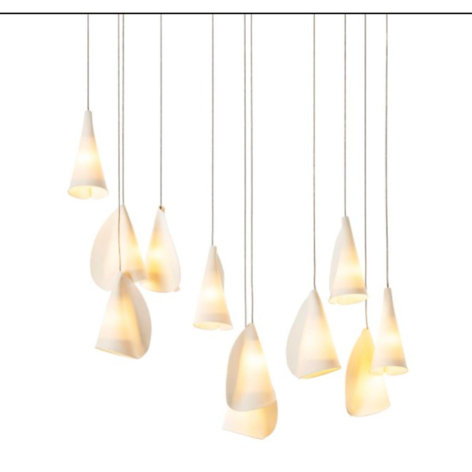 21.11 pendant by Bocci
Dimensions: D20.3 x H300 cm
Materials: white powder, coated square canopy
Weight:16.1 kg
Also available in different dimensions.

All our lamps can be wired according to each country. If sold to the USA it will be wired