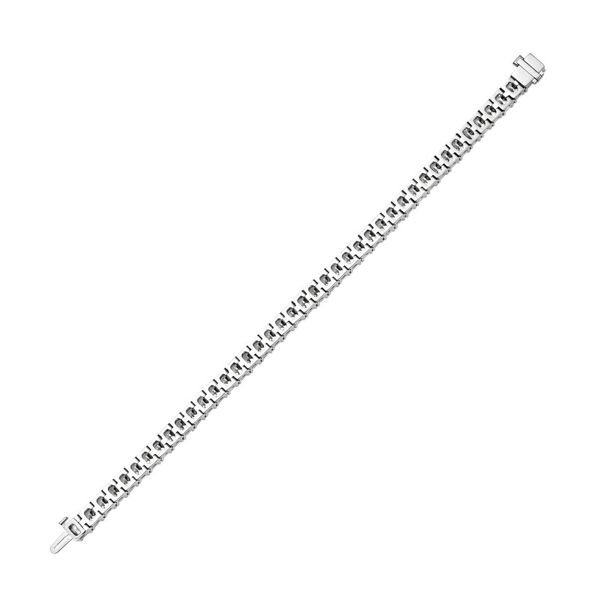 21.15 Karat GIA-zertifiziertes D-E-F Diamant-Tennisarmband aus Platin mit Strahlenschliff (Radiantschliff) im Angebot