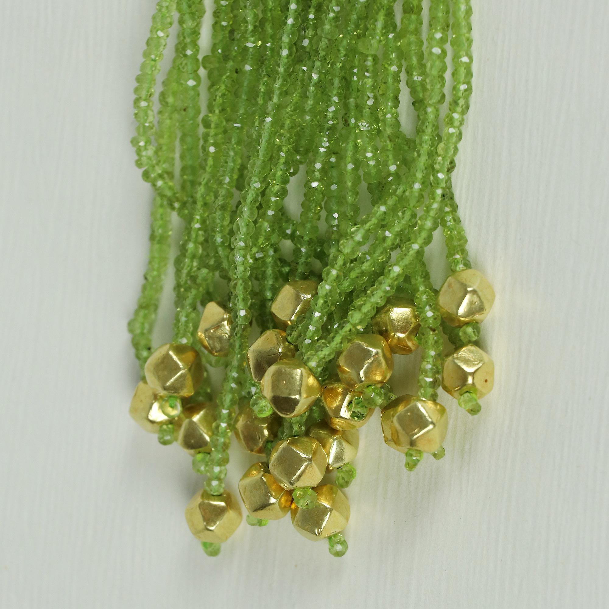 2119 quilates Collar de peridoto natural auténtico peridoto natural 20 línea 40 en Nuevo estado para la venta en Yorba Linda, CA