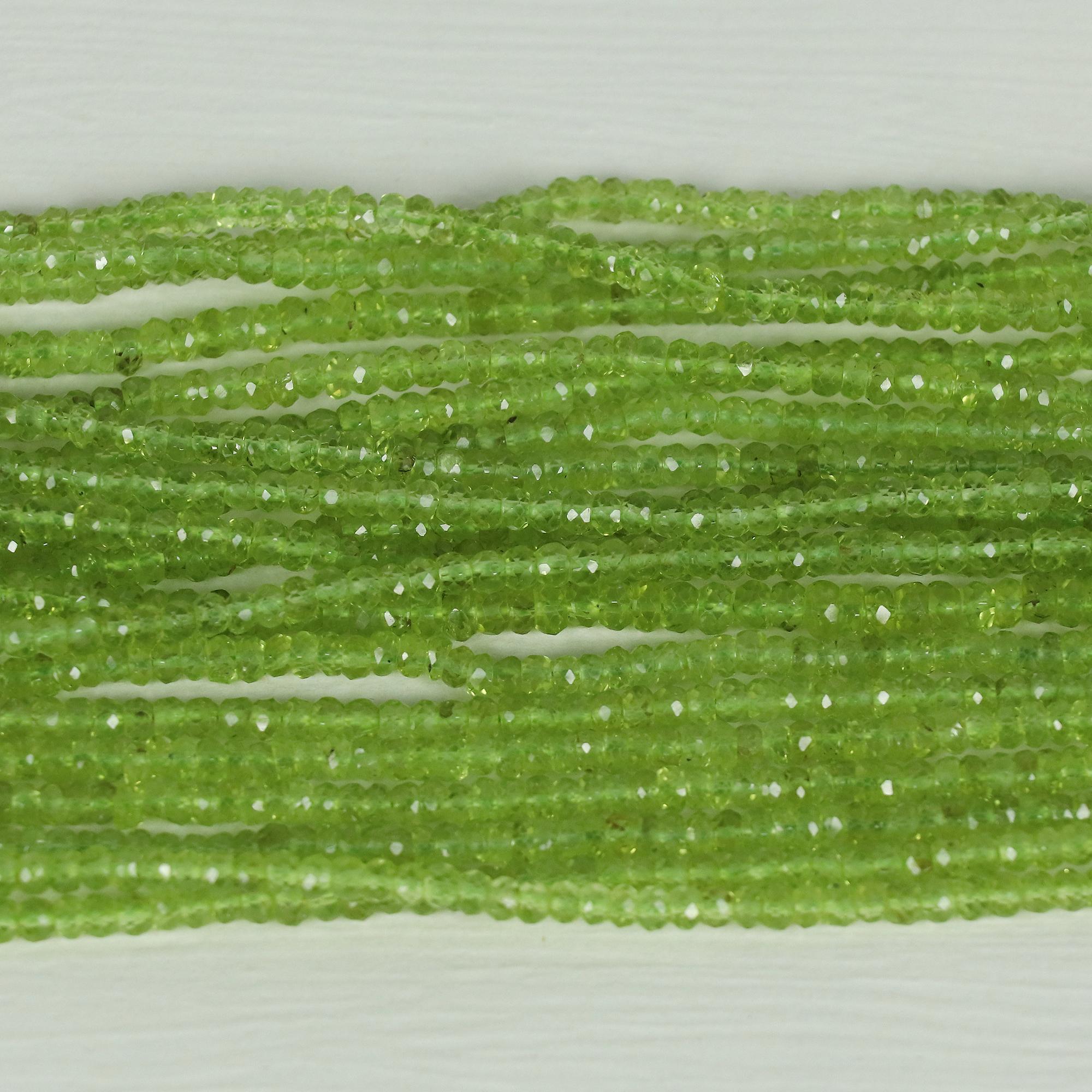 2119 quilates Collar de peridoto natural auténtico peridoto natural 20 línea 40 en venta 1
