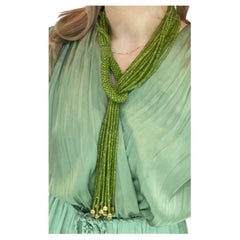 2119 carats Genuine Natural Peridot String Necklace natural peridot 20 line 40