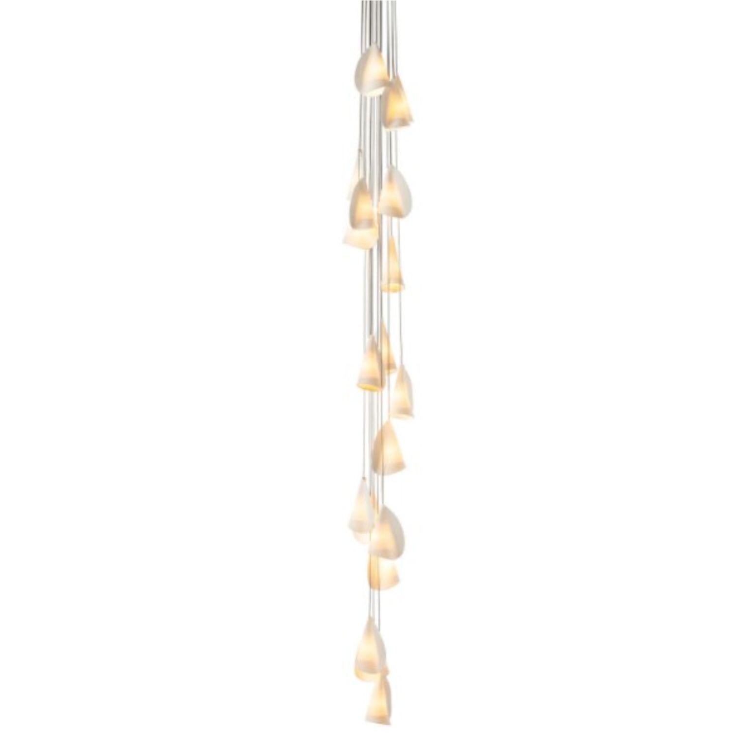 21.14 pendant by Bocci
Dimensions: D 50.1 x H 300 cm
Materials: white powder, coated square canopy
Weight:16.6kg
Also Available in different dimensions.

All our lamps can be wired according to each country. If sold to the USA it will be wired