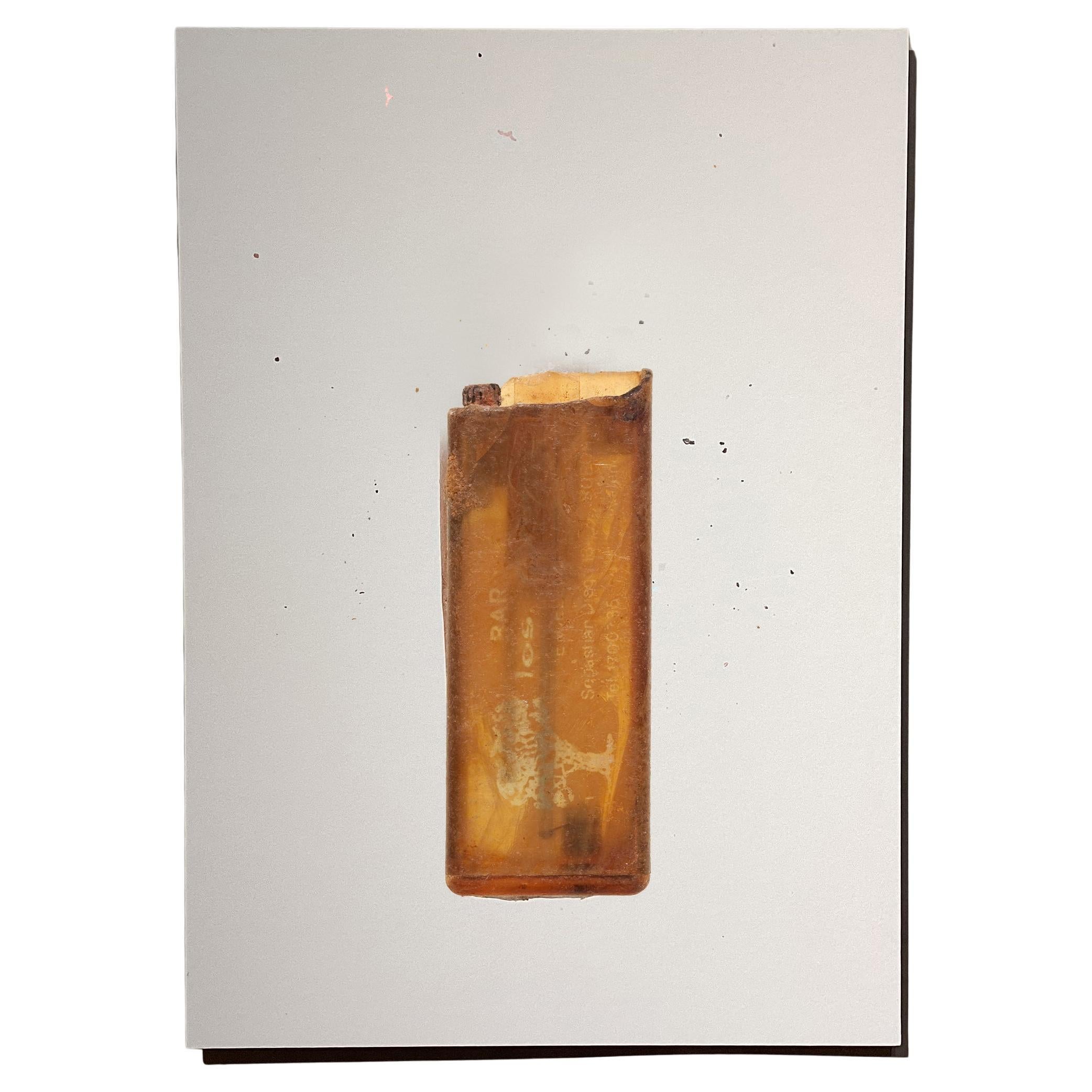 2119_Found-object photograph: lighter recovered on the coast of Menorca (Spain)
