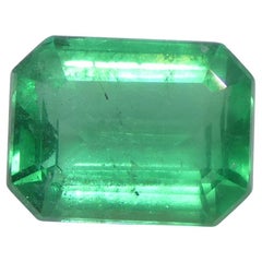 2.11ct Octagonal/Emerald Cut Green Emerald GIA Certified Zambia (F1)