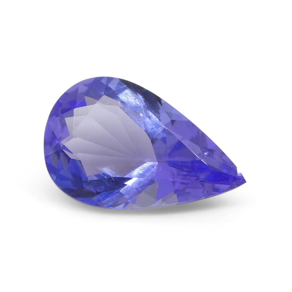 2,11 Karat birnenblauer Tansanit aus Tansanit aus Tansanit im Angebot 8