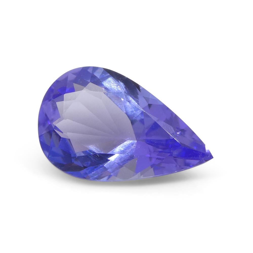 2.11ct Pear Blue Tanzinite from Tanzania For Sale 6